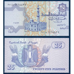 Egypte Pick N°57f, Billet de banque de 25 piastres 12.9.2004