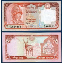 Nepal Pick N°55, Billet de banque de 20 rupees 2006
