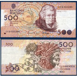 Portugal Pick N°180c, TTB Billet de banque de 500 Escudos 4.10.1989
