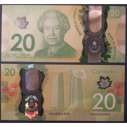 Canada Pick N°111, Billet de banque de 20 dollar 2015