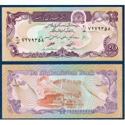 Afghanistan Pick N°56, Billet de banque de 20 afghanis 1979