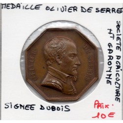 Medaille Olivier de Serres Haute Garrone, Dubois 1825 sans poinçon