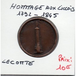 Medaille Hommage aux Lillois, Lecomte 1792-1845 sans poinçon