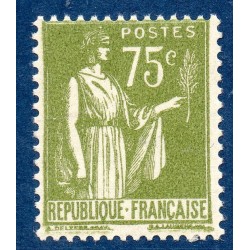 Timbre France Yvert No 284A Type paix Olive clair neuf **