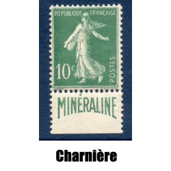 Timbre France Yvert No 188A Semeuse Minéraline neuf * avec charnière