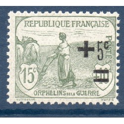 Timbre France Yvert No 164 Orphelins de la guerre surchargé neuf **