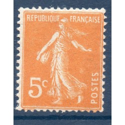 Timbre France Yvert No 158 Type semeuse fond plein orange neuf **