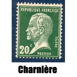 Timbre France Yvert No 172 Pasteur 20ct vert neuf * avec trace de charnière