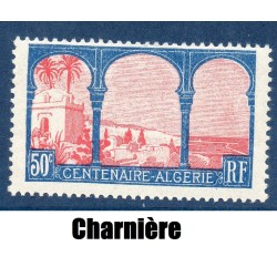 Timbre France Yvert No 263 Algérie Française neuf * avec trace de charnière