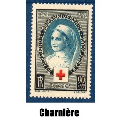 Timbre France Yvert No 422 Croix rouge internationale neuf * avec trace de charnière