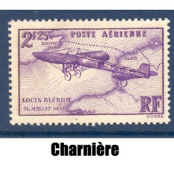 Timbre France Poste Aérienne Yvert 7 Monoplan de Louis Blériot neuf * avec trace de charnière
