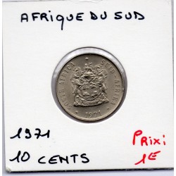 Afrique du sud 10 cents 1971 Sup KM 85 pièce de monnaie