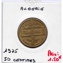 Algérie 50 centimes 1975 Sup KM 109 pièce de monnaie