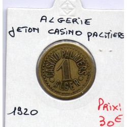 Algérie Jeton Casino Palmiers Alger 1920 TTB KM 132 pièce de monnaie