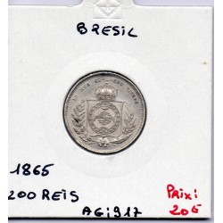 Brésil 200 reis 1861 Spl, KM 469 pièce de monnaie