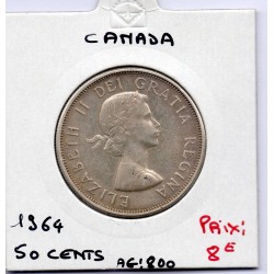 Canada 50 cents 1964 Sup, KM 56 pièce de monnaie