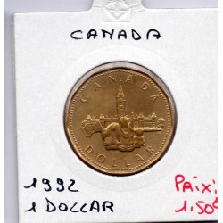 Canada 1 dollar 1992 Sup, KM 218 pièce de monnaie