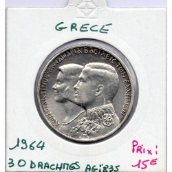Grece 30 Drachmai 1964 Sup, KM 87 pièce de monnaie