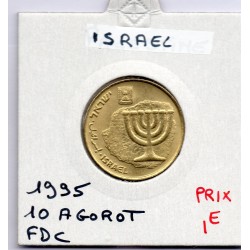 Israel 10 Agorot 1995 SPL, KM 158 pièce de monnaie