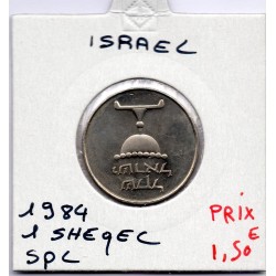Israel 1 Sheqel 1984 Sup, KM 111 pièce de monnaie