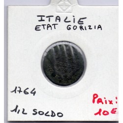 Italie gorizia, goritz 1/2 Soldo 1764 TB, KM 10 pièce de monnaie