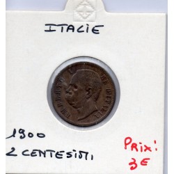 Italie 2 centesimi 1900 R Rome TTB, KM 30 pièce de monnaie