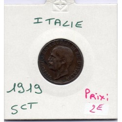 Italie 5 centesimi 1919 R Rome TTB, KM 59 pièce de monnaie