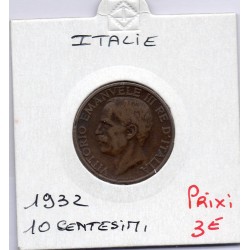 Italie 10 centesimi 1932 R Rome TTB, KM 60 pièce de monnaie