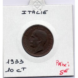 Italie 10 centesimi 1933 R Rome Sup, KM 60 pièce de monnaie