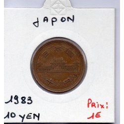 Japon 10 yen Showa an 58 1983 Sup-, KM Y73a pièce de monnaie