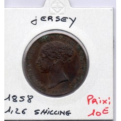 Jersey 1/26 Shilling 1858 TTB, KM 2 pièce de monnaie