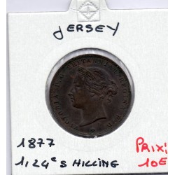 Jersey 1/24 Shilling 1877 TTB, KM 7 pièce de monnaie