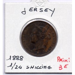 Jersey 1/24 Shilling 1888 TTB, KM 7 pièce de monnaie