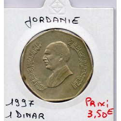 Jordanie 1 Dinar 1417 AH - 1997 TTB, KM 59 pièce de monnaie