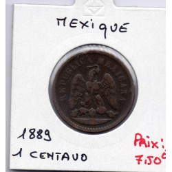 Mexique 1 centavo 1889 TTB-, KM 391 pièce de monnaie