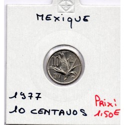 Mexique 10 centavos 1977 Sup, KM 434 pièce de monnaie
