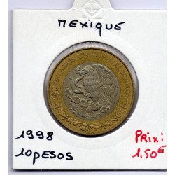 Mexique 10 Pesos 1998 TTB, KM 616 pièce de monnaie