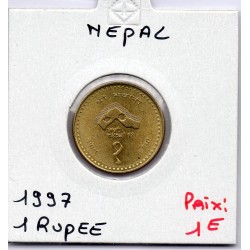 Nepal 1 Rupee 1997 Sup KM 1115 pièce de monnaie