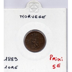 Norvège 1 ore 1889 TTB, KM 352 pièce de monnaie
