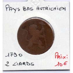 Pays-Bas Autrichiens 2 Liards 1790 B, KM 45 pièce de monnaie