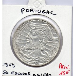 Portugal 50 escudos Vasco de Gama 1969 Sup, KM 598 pièce de monnaie