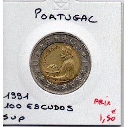 Portugal 100 escudos 1991 Sup, KM 645 pièce de monnaie