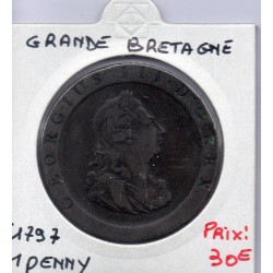 Grande Bretagne Penny 1797 TTB-, KM 618 pièce de monnaie
