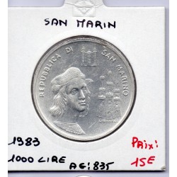 Saint Marin 1000 lire 1983 Sup, KM 155 pièce de monnaie