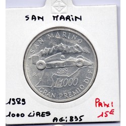 Saint Marin 1000 lire 1989 Sup, KM 244 pièce de monnaie