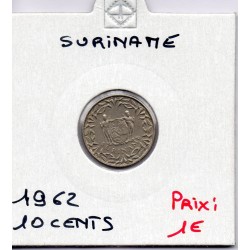 Suriname 10 cents 1962 Sup, KM 13 pièce de monnaie