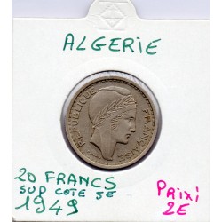 Algérie 20 Francs 1949 Sup, Lec 48 pièce de monnaie