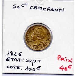 Cameroun 50 centimes 1926 Sup, Lec 4 pièce de monnaie