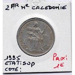 Nouvelle Calédonie 2 Francs 1995 Sup, Lec 68 pièce de monnaie