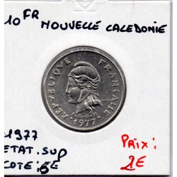 Nouvelle Calédonie 10 Francs 1977 Sup, Lec 90 pièce de monnaie